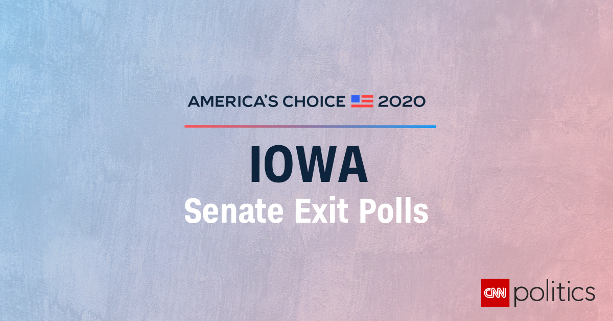 Iowa 2020 U S Senate Exit Polls