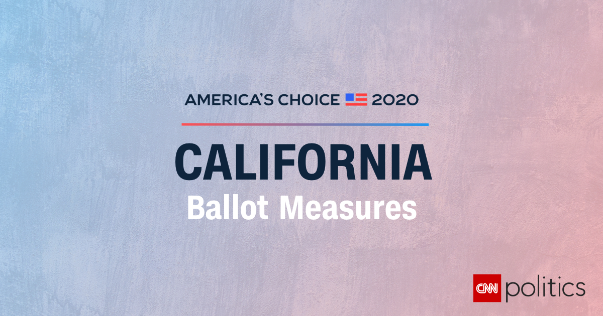 California Ballot Measure Results 2020