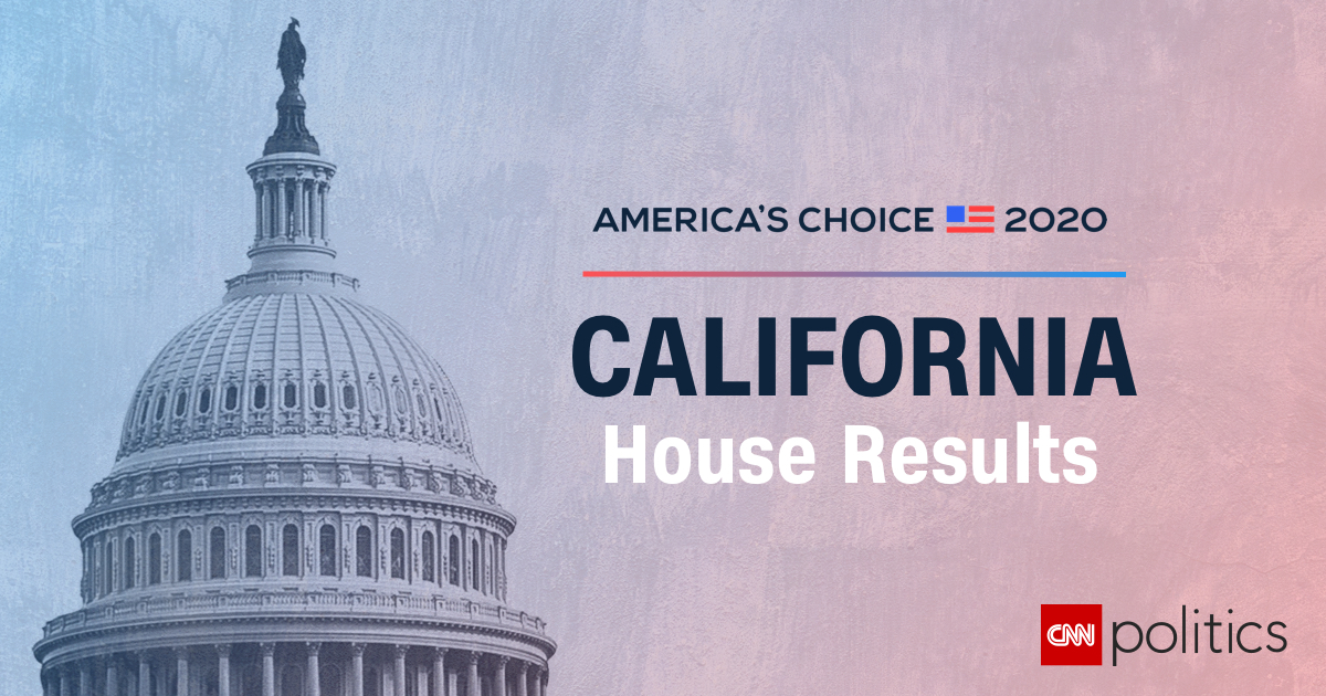 California house election results and maps 2020