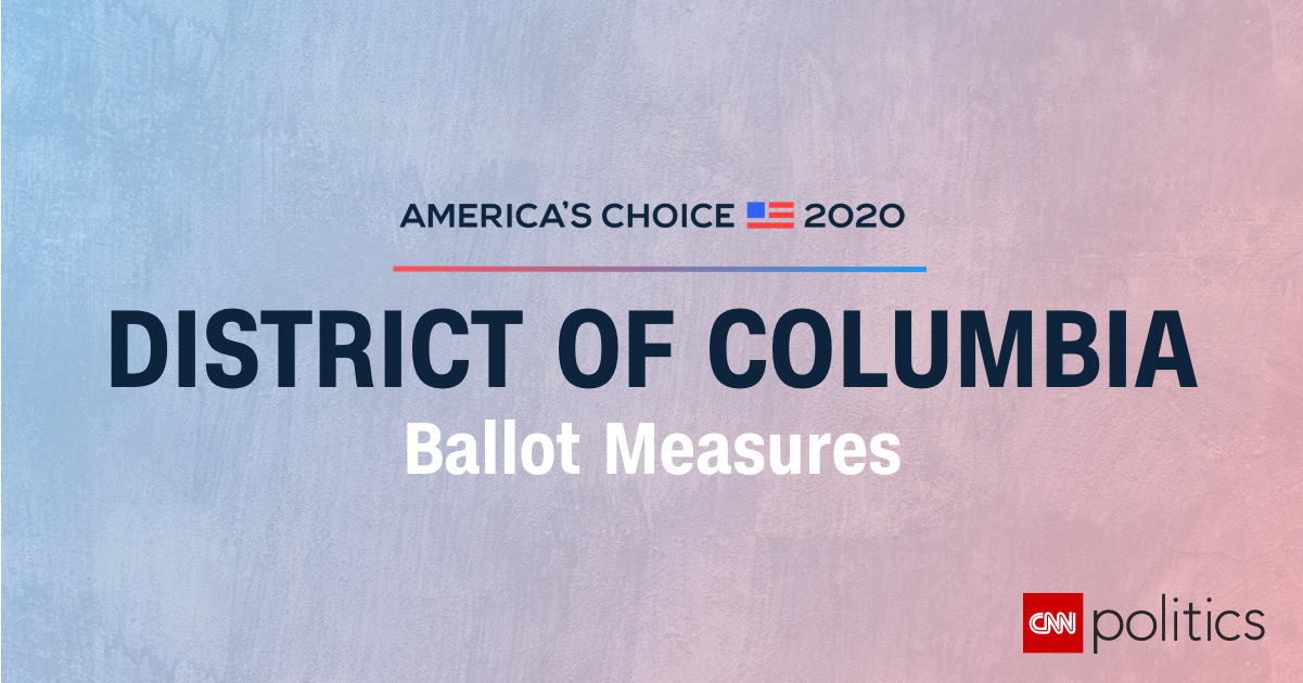 District of Columbia Ballot Measure Results 2020
