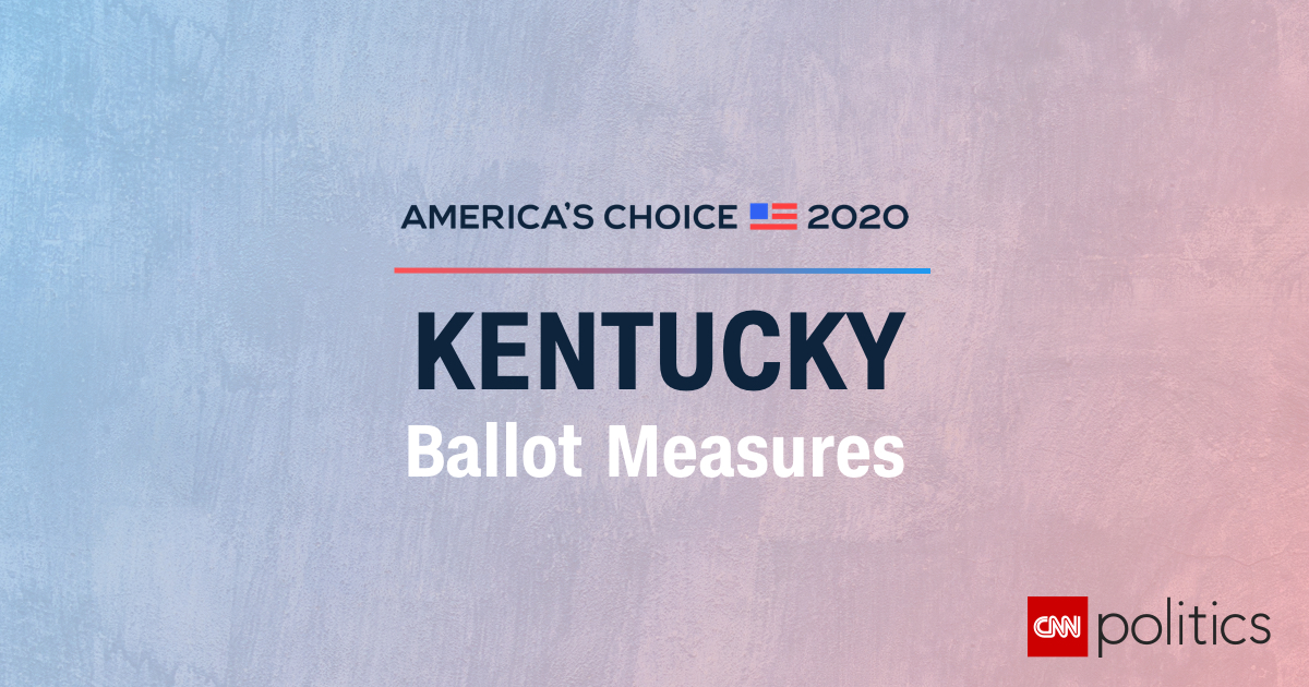 Kentucky Ballot Measure Results 2020