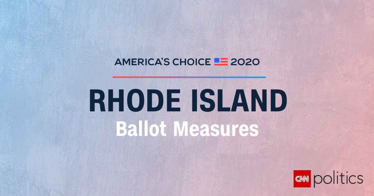 Rhode Island Ballot Measure Results 2020