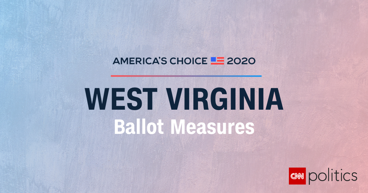 West Virginia Ballot Measure Results 2020